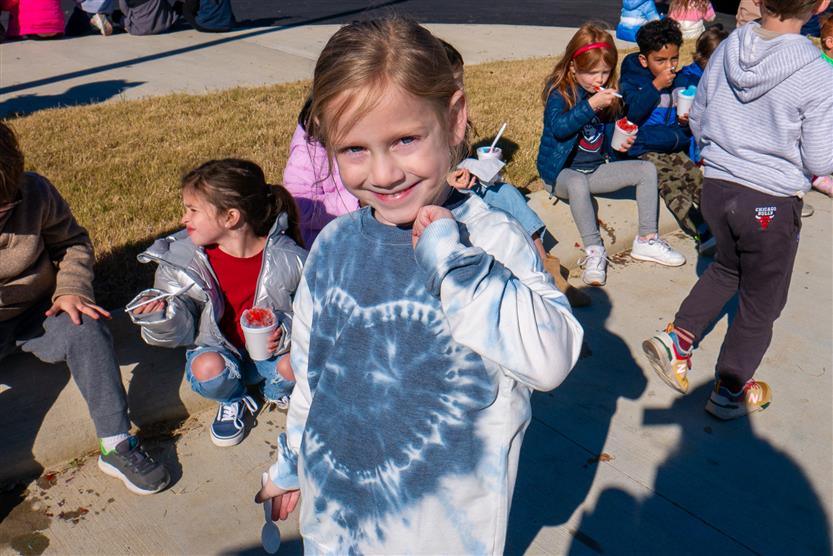 Students participate in a fun run